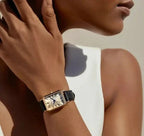Elegant Rectangular Women’s Leather-Strap Analog Watch – Multiple Colors