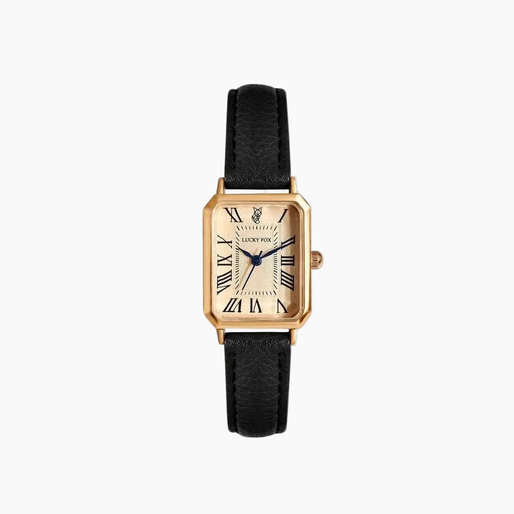 Elegant Rectangular Women’s Leather-Strap Analog Watch – Multiple Colors