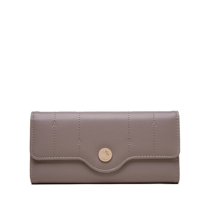 Elegant Trifold Leather Wallet with Coin Pocket