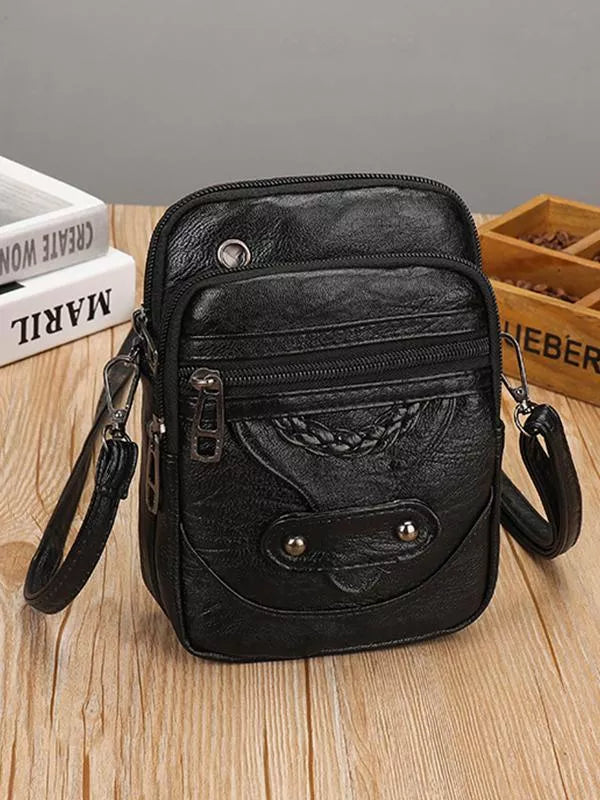 Vintage Leather Crossbody Bag