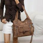 Vintage Shoulder Bag with Elegant Finish
