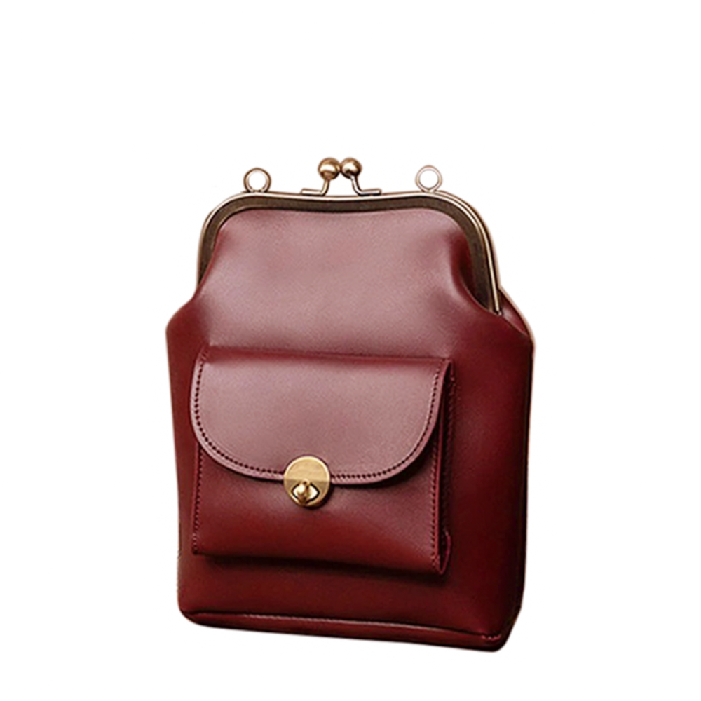 Vintage Kiss-Lock Crossbody Bag – Retro Chic Design