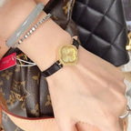 Elegant Clover Dial Leather Strap Watch – Multiple Colors