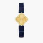 Elegant Clover Dial Leather Strap Watch – Multiple Colors