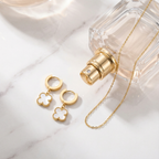 Clover Class Gold Clover Earrings for Women