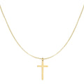 Cross Charm Necklace Gold – Faith Symbol Pendant Chain for Women