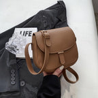 Retro Saddle Leather Crossbody Bag