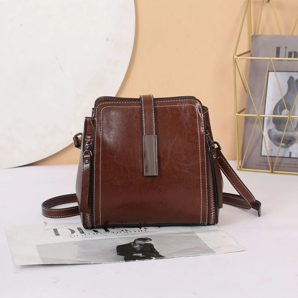 Leather Women’s Crossbody Tote Bag