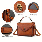 Retro Mailman Genuine Leather Crossbody Bag for Women