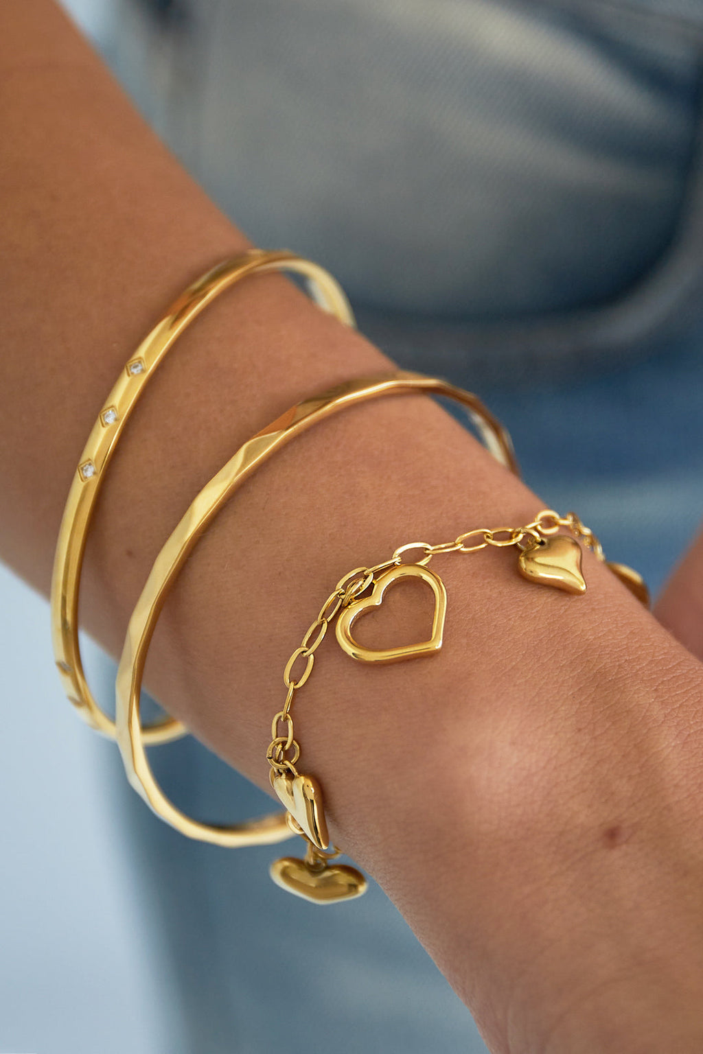 Simple Angular Bracelet Gold – Modern Geometric Chain Jewelry