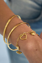 Simple Angular Bracelet Gold – Modern Geometric Chain Jewelry