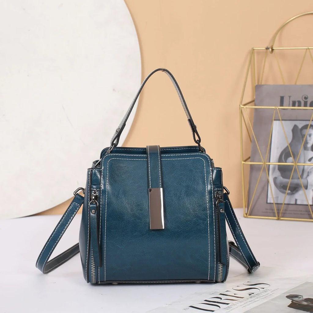 Leather Women’s Crossbody Tote Bag