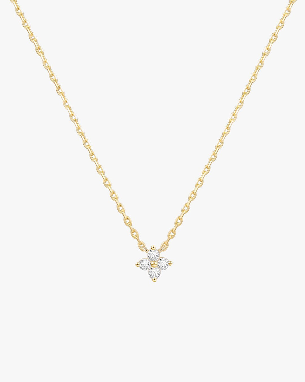 Gold chain necklace with a small diamond star pendant, minimalist jewelry, elegant accessory, perfect for everyday wear or special occasions.