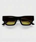 Women’s Classic Sunglasses with Black Frame & Khaki-Tinted Lenses
