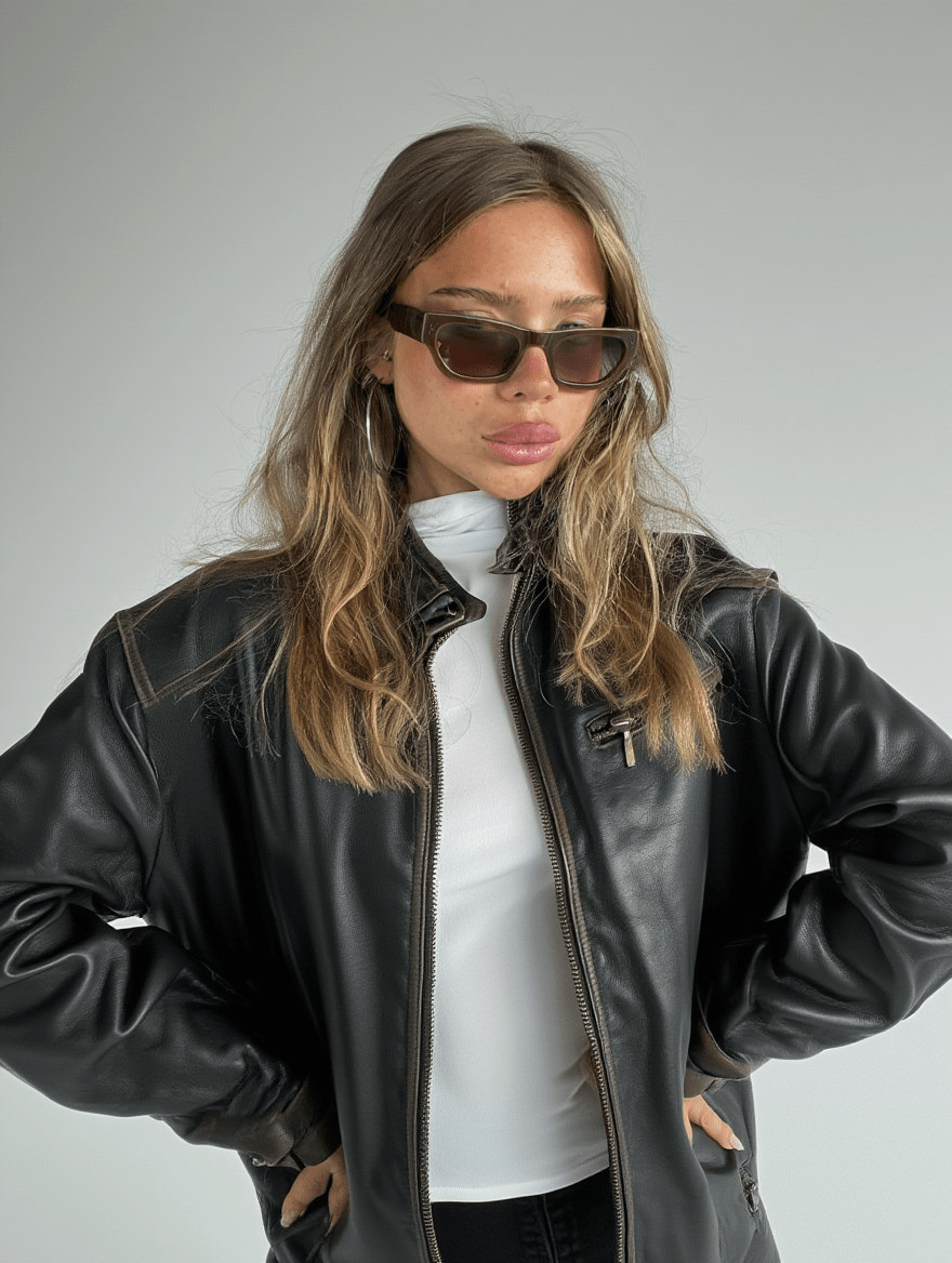 Women’s Classic Sunglasses with Coco Brown Frame & Smoke-Tinted Lenses