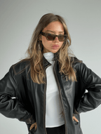 Women’s Classic Sunglasses with Coco Brown Frame & Smoke-Tinted Lenses