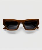 Women’s Classic Sunglasses with Coco Brown Frame & Smoke-Tinted Lenses