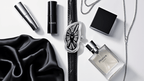 Sculpted Dial Black Leather Quartz Watch – Modern Art Inspired Women’s Timepiece