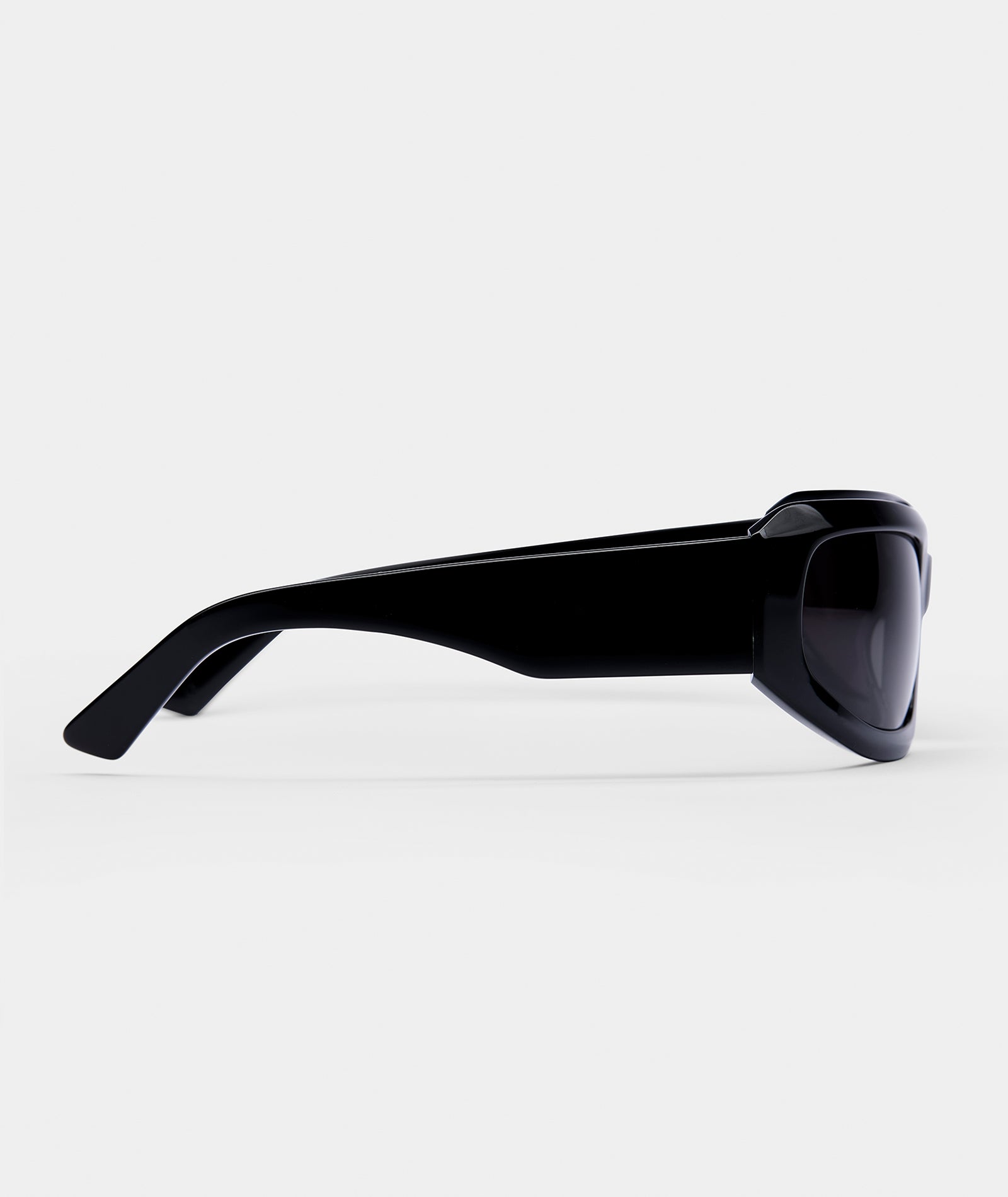 Women’s Sport Wraparound Sunglasses with Black Frame & Smoke-Tinted Lenses