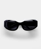 Women’s Sport Wraparound Sunglasses with Black Frame & Smoke-Tinted Lenses