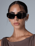 Women’s Sport Wraparound Sunglasses with Black Frame & Smoke-Tinted Lenses