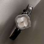 Elegant Clover Dial Leather Strap Watch – Multiple Colors