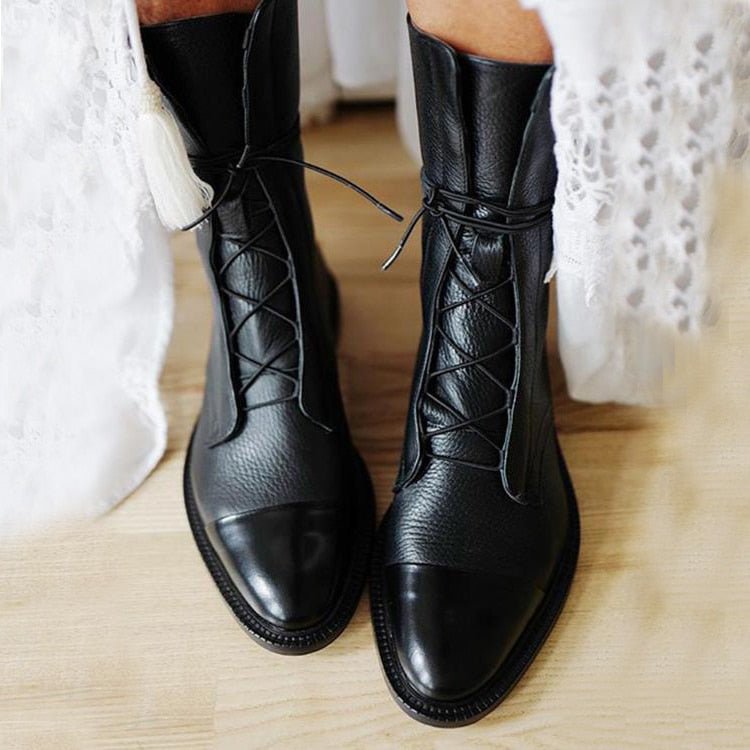 Woman's Ankle Boots with Sophisticated heel and Pointy Tip
