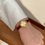 Elegant Clover Dial Leather Strap Watch – Multiple Colors
