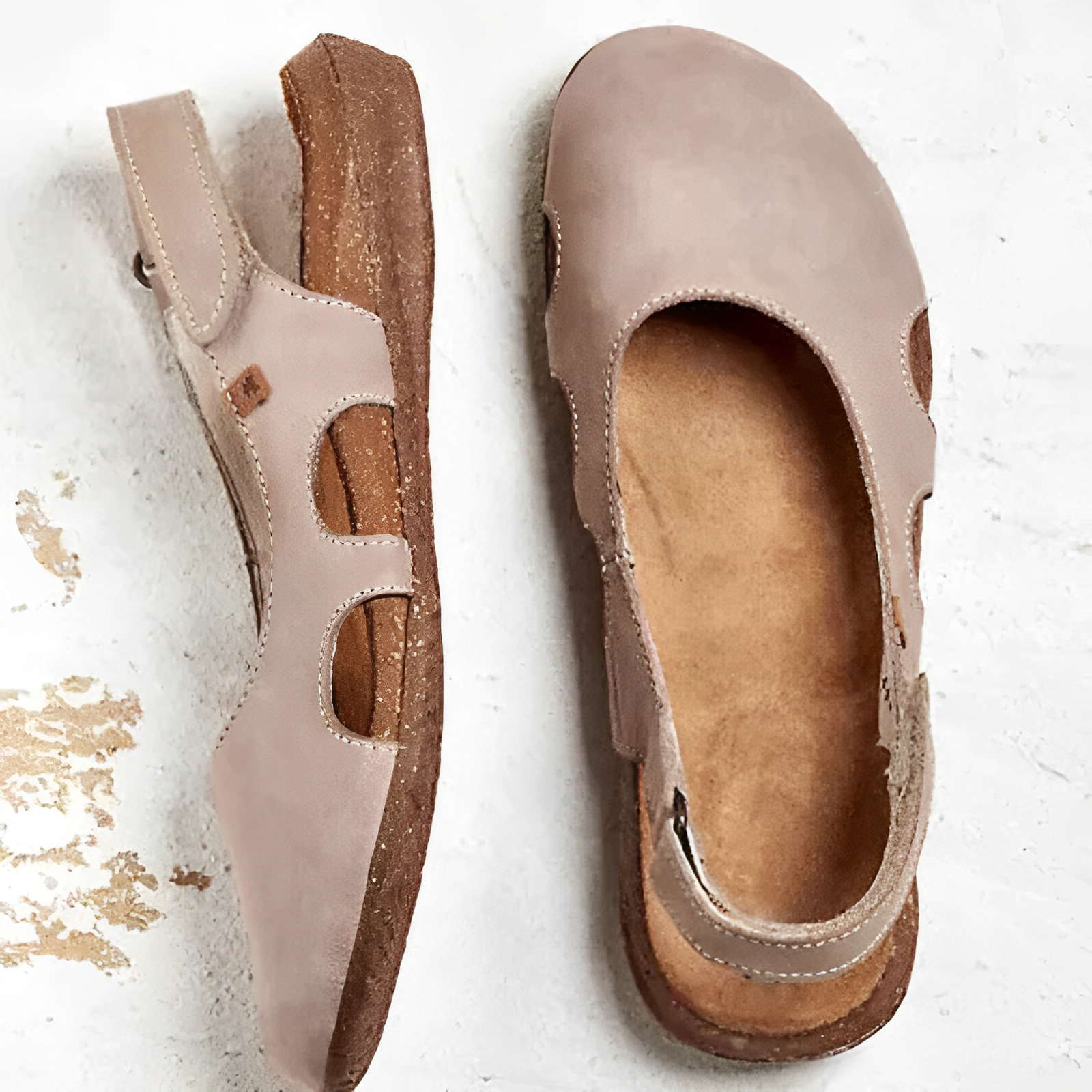 Closed Orthopedic Sandals with Velcro