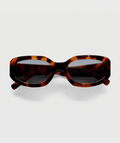 Women’s Aviator-Inspired Sunglasses with Tortoise Frame & Smoke-Tinted Lenses