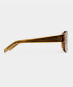 Women’s Resort-Style Sunglasses with Caramel Frame & Toffee-Tinted Lenses