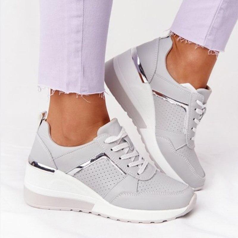 Woman's Air Sneakers with Thick Soles - Relieve Foot Pain