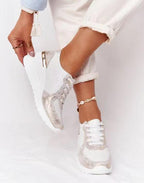 Woman's Air Sneakers with Thick Soles - Relieve Foot Pain