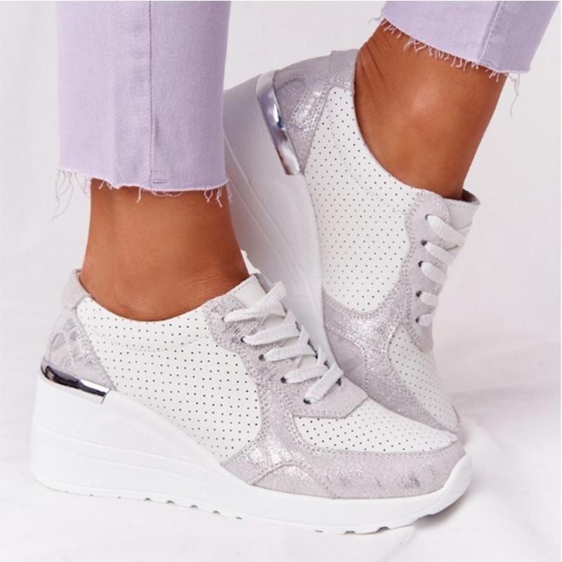 Woman's Air Sneakers with Thick Soles - Relieve Foot Pain