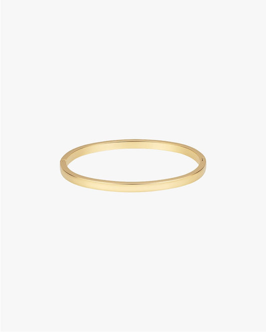 Gold-Tone Polished Bangle Bracelet