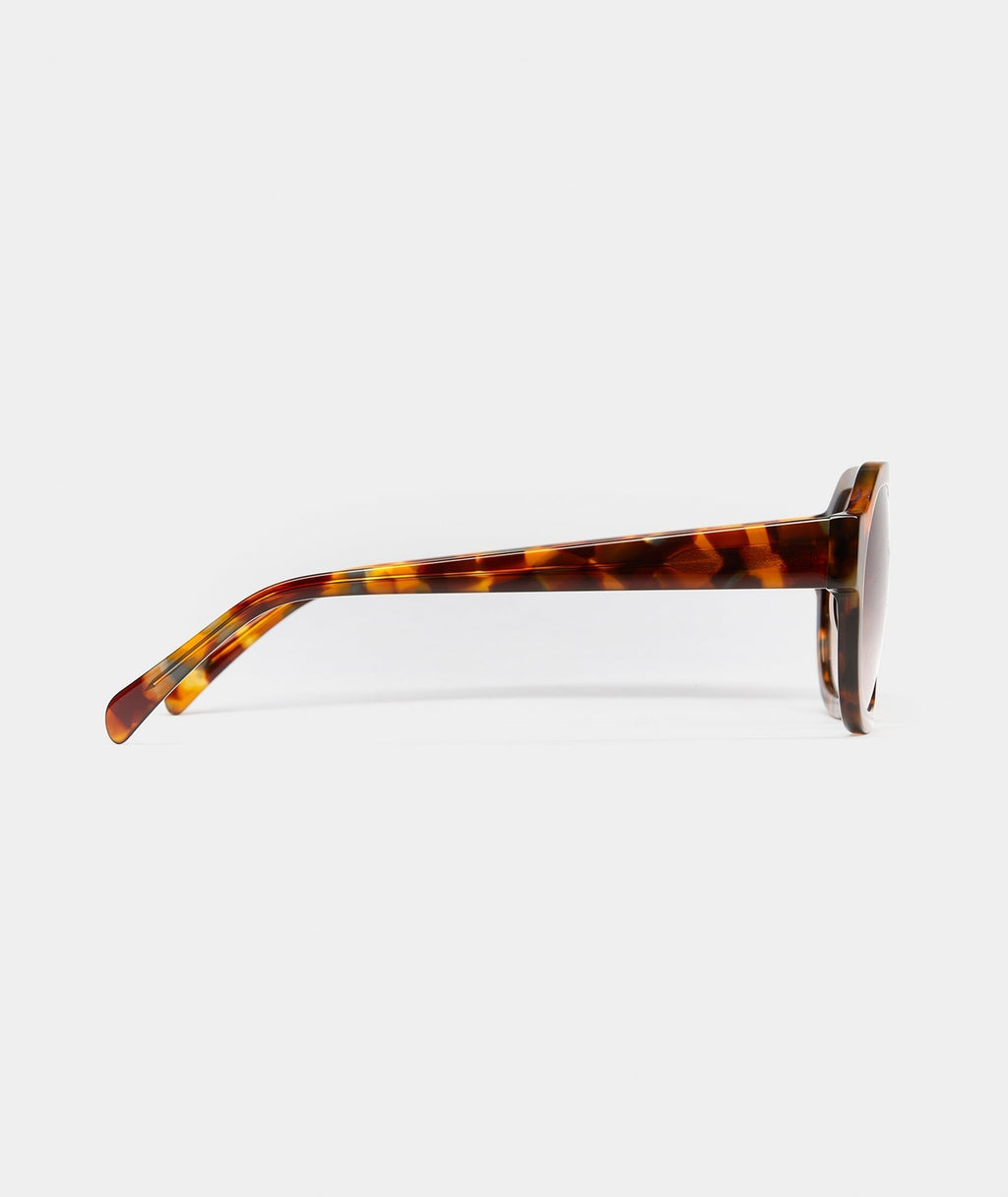 Women’s Rounded Aviator Sunglasses with Camo Stripe or Tortoise Frame & Toffee or Mocha Lenses