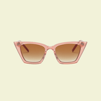Women’s Bold Rectangular Cat-Eye Sunglasses with Statement Frame