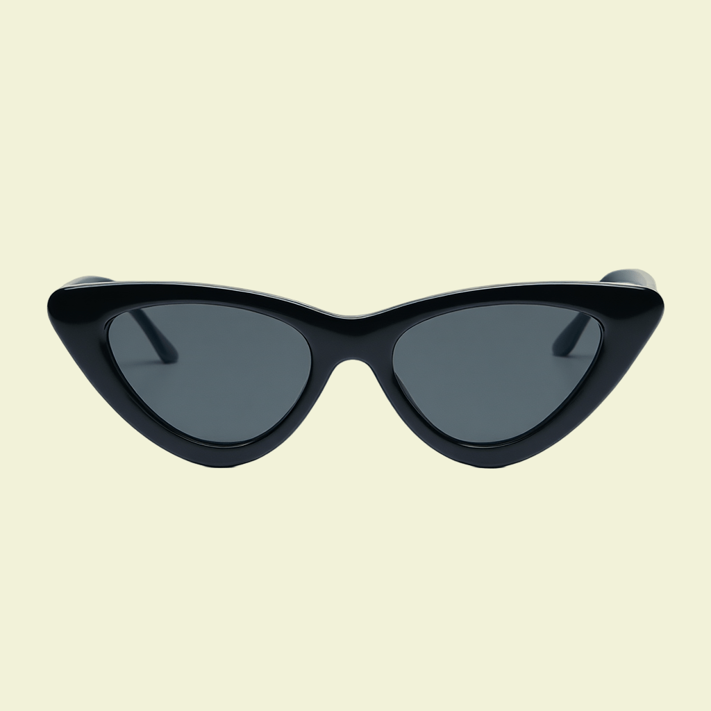 Women’s Dramatic Cat-Eye Sunglasses with Dark Frame