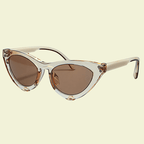 Women’s Dramatic Cat-Eye Sunglasses with Dark Frame