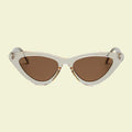 Women’s Dramatic Cat-Eye Sunglasses with Dark Frame