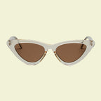 Women’s Dramatic Cat-Eye Sunglasses with Dark Frame