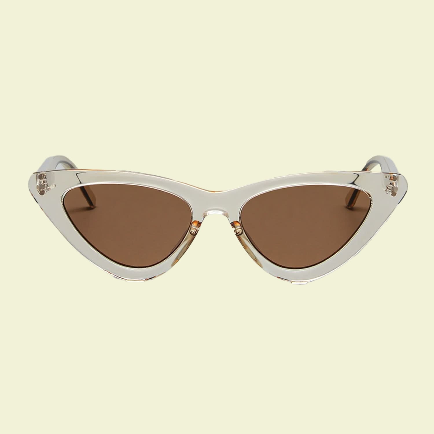 Women’s Dramatic Cat-Eye Sunglasses with Dark Frame
