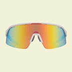 Oversized Shield Sunglasses with Blue Mirrored Lens & Minimal Frame