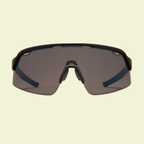 Oversized Shield Sunglasses with Blue Mirrored Lens & Minimal Frame