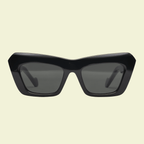 Women’s Sculpted Cat-Eye Sunglasses with Tortoiseshell Frame & Dark Lenses
