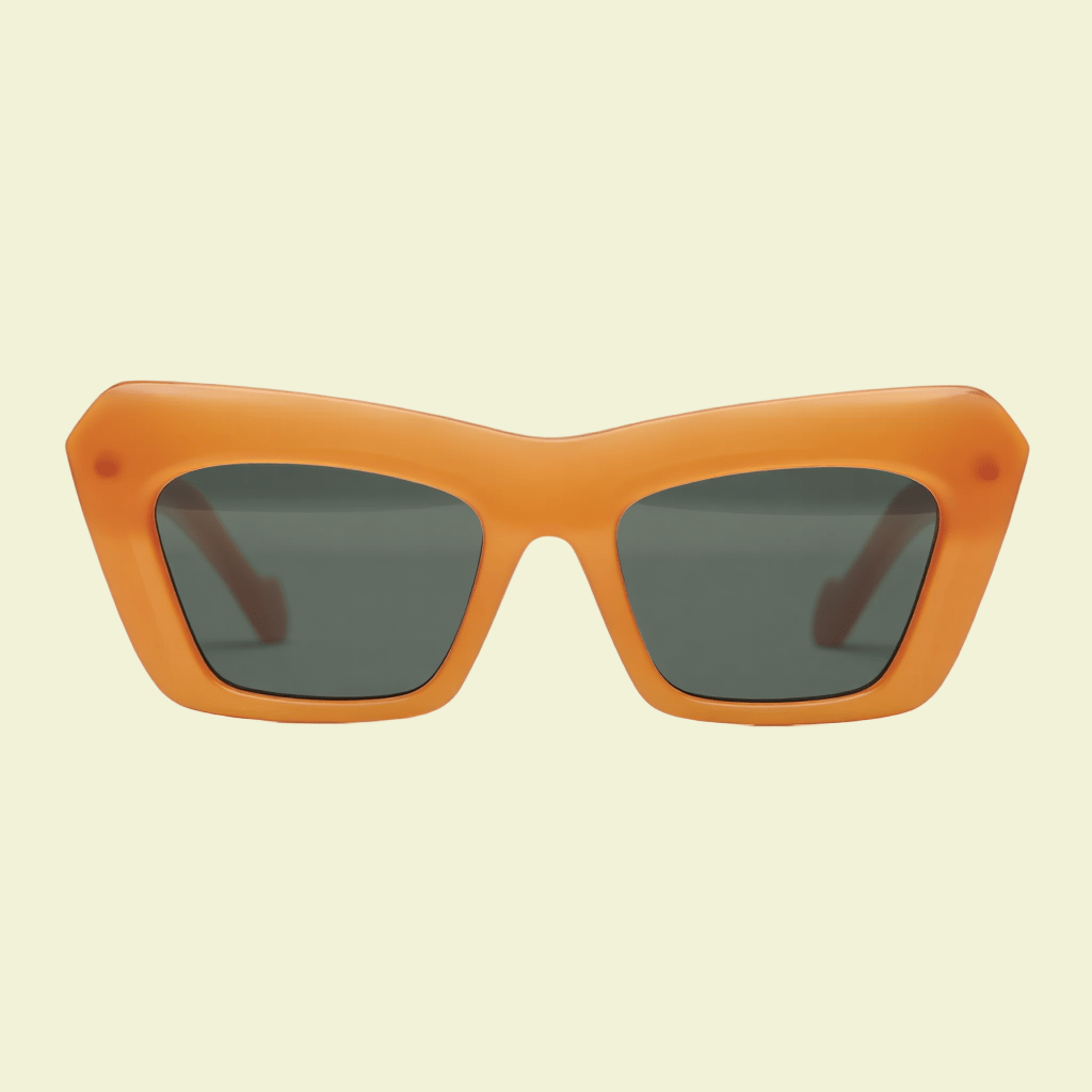 Women’s Sculpted Cat-Eye Sunglasses with Tortoiseshell Frame & Dark Lenses