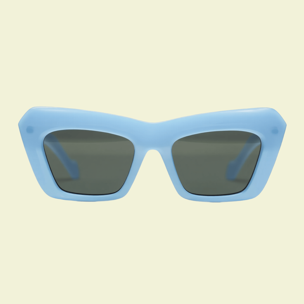 Women’s Sculpted Cat-Eye Sunglasses with Tortoiseshell Frame & Dark Lenses
