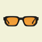 Women’s Minimalist Square Sunglasses with Dark Frame