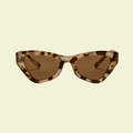 Women’s Cat-Eye Sunglasses with Tortoiseshell Frame & Dark Lenses
