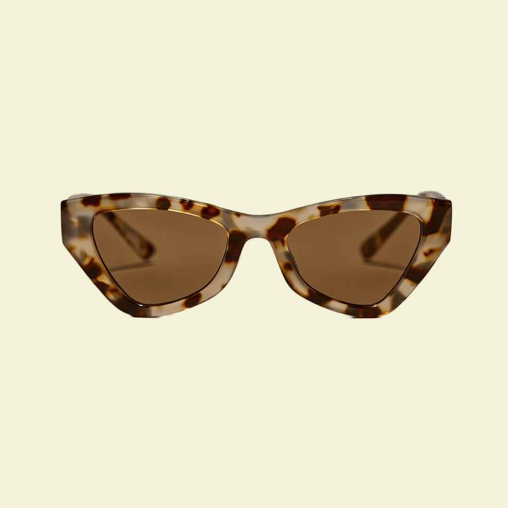 Women’s Cat-Eye Sunglasses with Tortoiseshell Frame & Dark Lenses